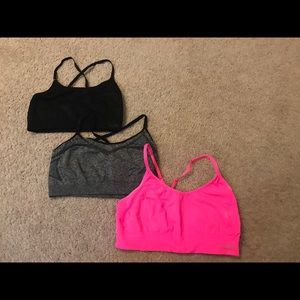 Three C9 by Champion sports bras
